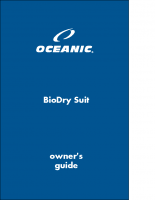 BioDry Drysuit Owner’s Man. BioDry Drysuit Owner’s Man.