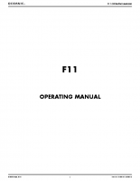 F11 Manual F11 Manual
