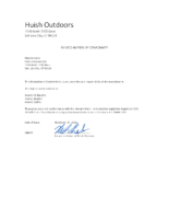Declaration of Conformity Atomic Aquatics Fin